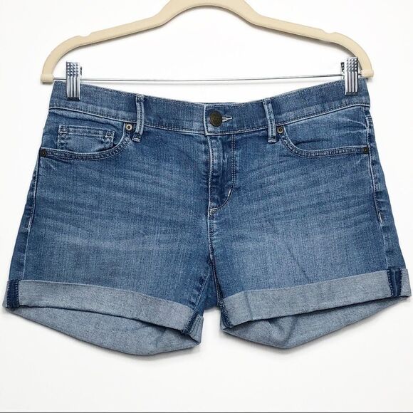 LOFT Outlet denim roll shorts, size 2 - Picture 1 of 6